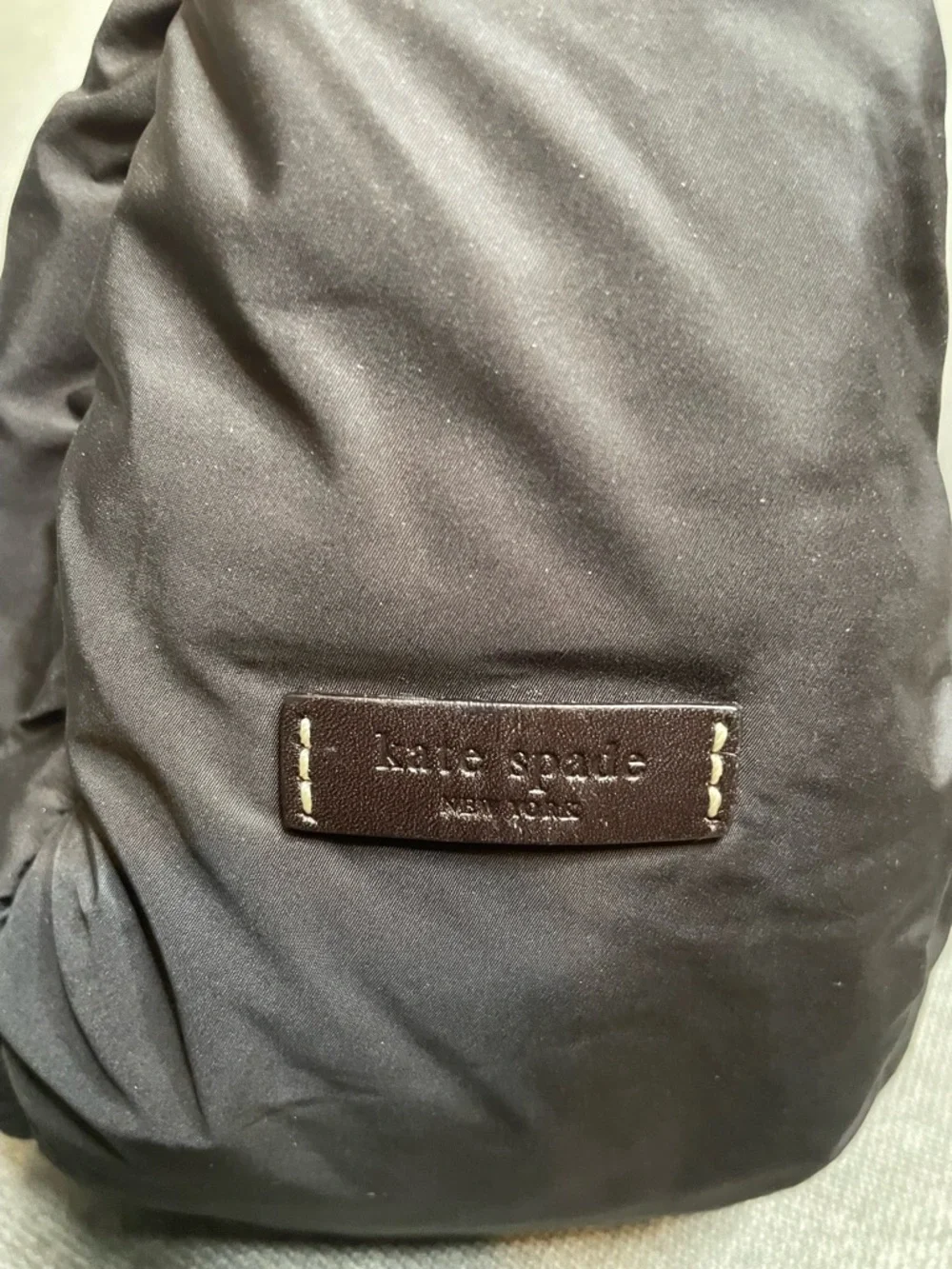 Kate Spade Vintage Espresso Hobo Shoulder Bag Leather Strap & Noel Dot Accents